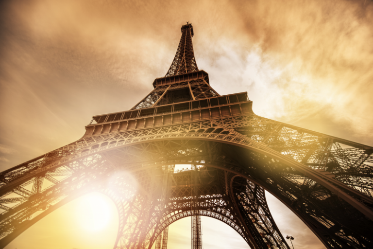 Urban art - Eiffel Tower Sunset